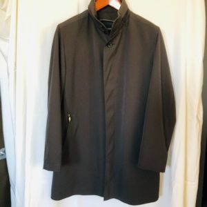 Men's All-Weather Trench Coat with hood